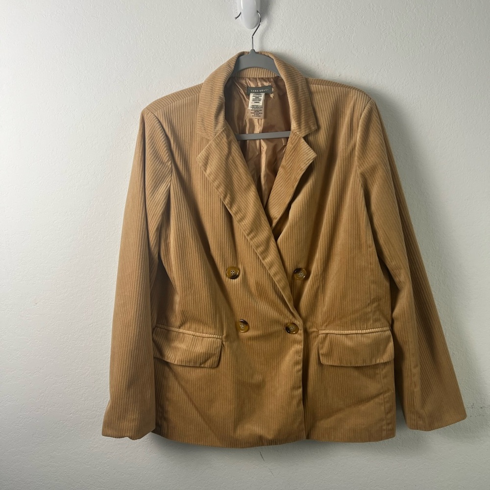 Sans Souci Tan Camel Corduroy Blazer Jacket